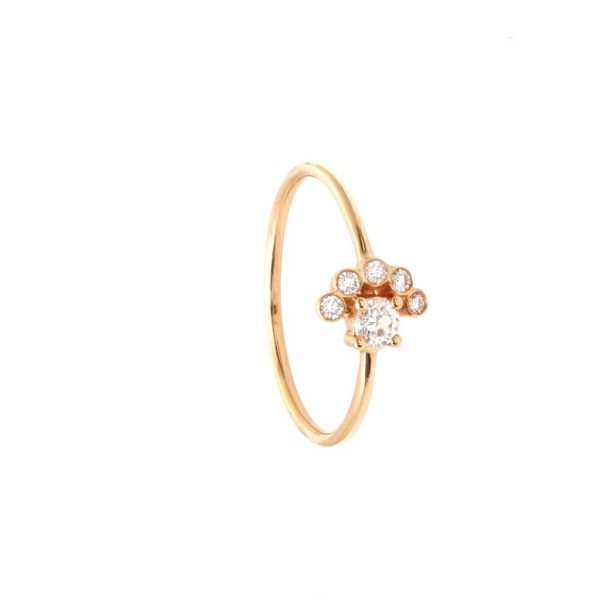 Diamond Droplet Ring