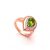 Pear Peridot Ring