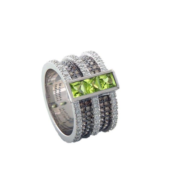 Square Peridot Ring
