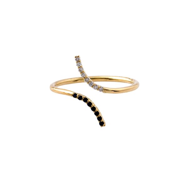 Orion Black & White Ring