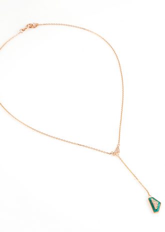 Hexa Green Necklace